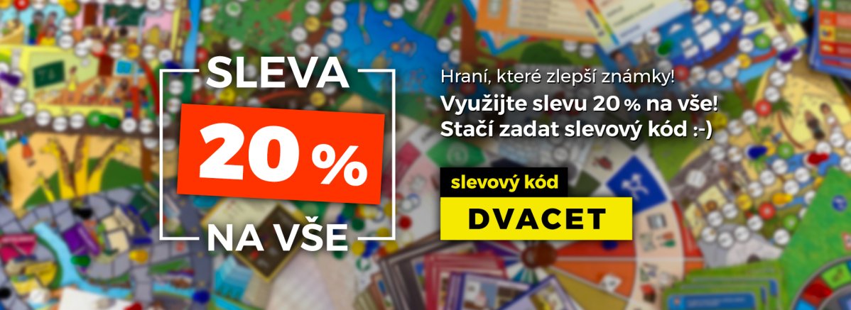 SLEVA 20 % slevový kód DVACET